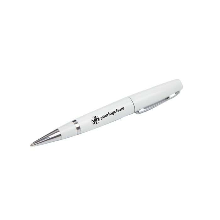 white usb note pen