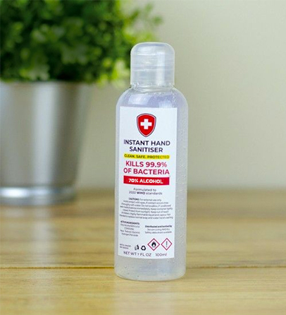 Hand Sanitiser Gel 100ml Flip Bottle