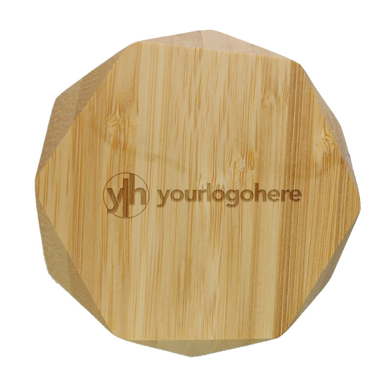 WC34 Vanessa 15W Geometric Bamboo Wireless Charger