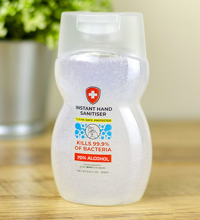 Hand Sanitiser Gel 250ml Bottle