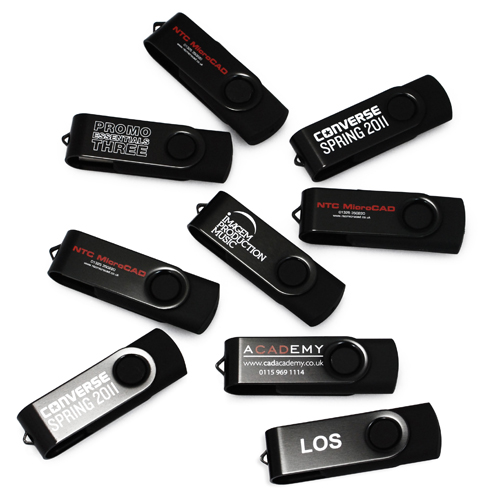 Black USB Twister Black USB Twsiter Flash Drives