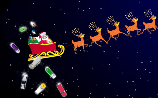 santa USB Flash drives Santa USB Flash Drive