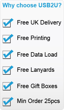 list of key benefits of choosing USB2U as your branded usb stick supplier of choice