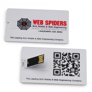 QR Code on USB Credit Card QR Code on USB Credit Card