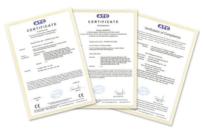 USB2U RoHS, CE & FCC Certificates USB2U RoHS, CE & FCC Certificates