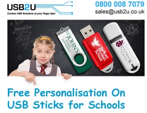 Personalised USB Flash Drives for Schools Personalised USB Flash Drives for Schools