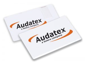 branded audatex usb slider cards