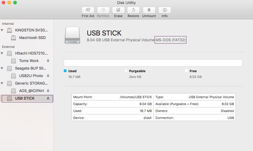 USB Format